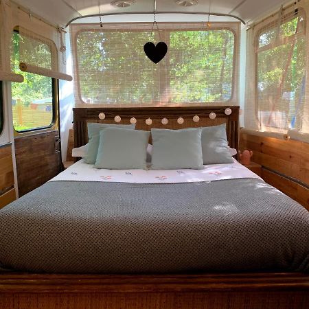 Magic Roof Top Bus With Big Bath In The Tree Forest! Mimizan-Plage Exterior foto