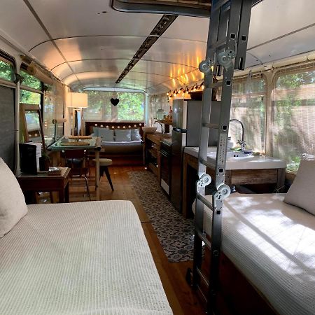 Magic Roof Top Bus With Big Bath In The Tree Forest! Mimizan-Plage Exterior foto